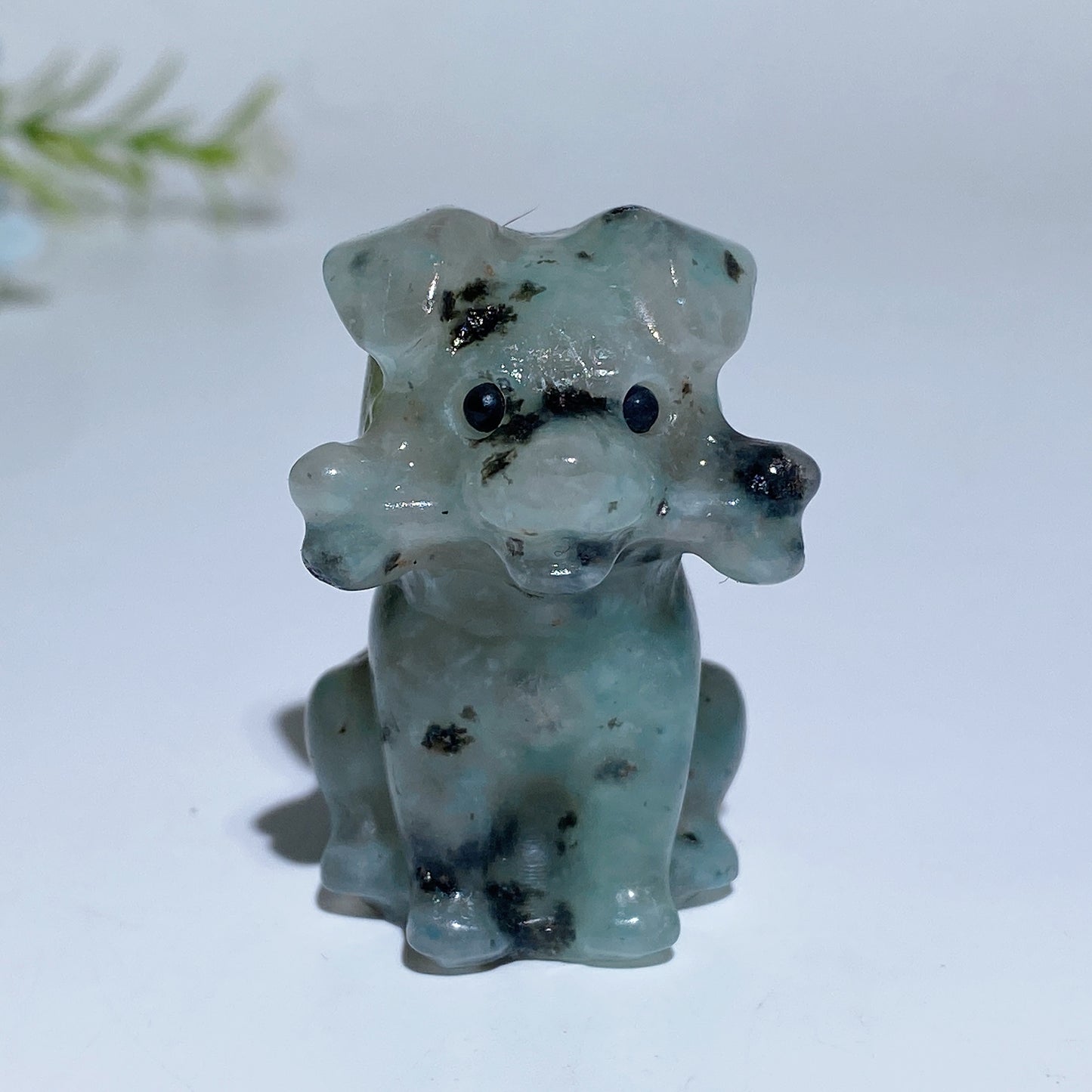 4cm Crystal Dog with Bone Carving Crystal Healing Bulk Wholesale