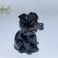 4cm Crystal Dog with Bone Carving Crystal Healing Bulk Wholesale