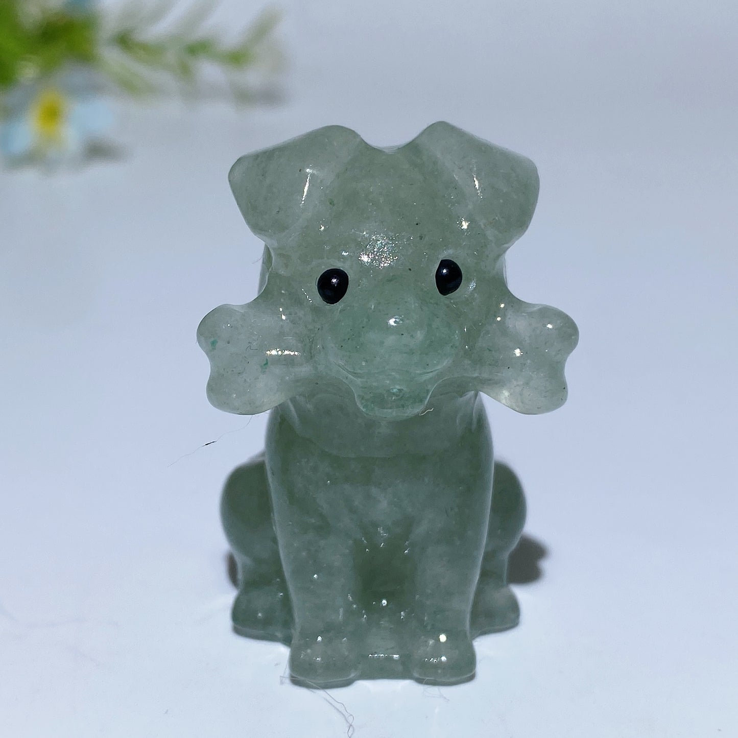 4cm Crystal Dog with Bone Carving Crystal Healing Bulk Wholesale