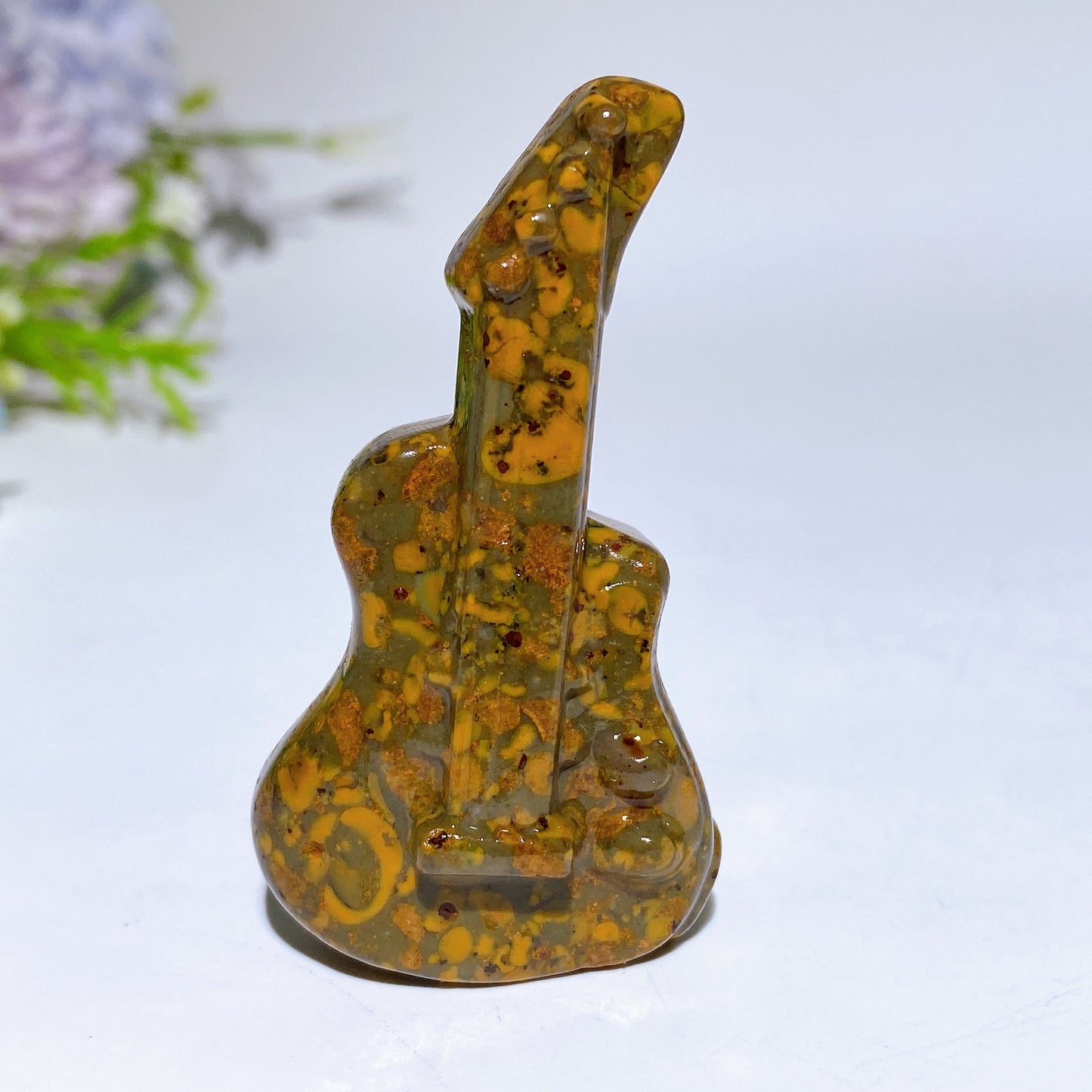 2.3" Crystal Guitar Carving Crystal Healing Bulk Wholesale
