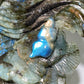 15cm Unique Hand Carved Labradorite Ocean World Shell Octopus Fish Coral Carving Crystal Healing Bulk Wholesale
