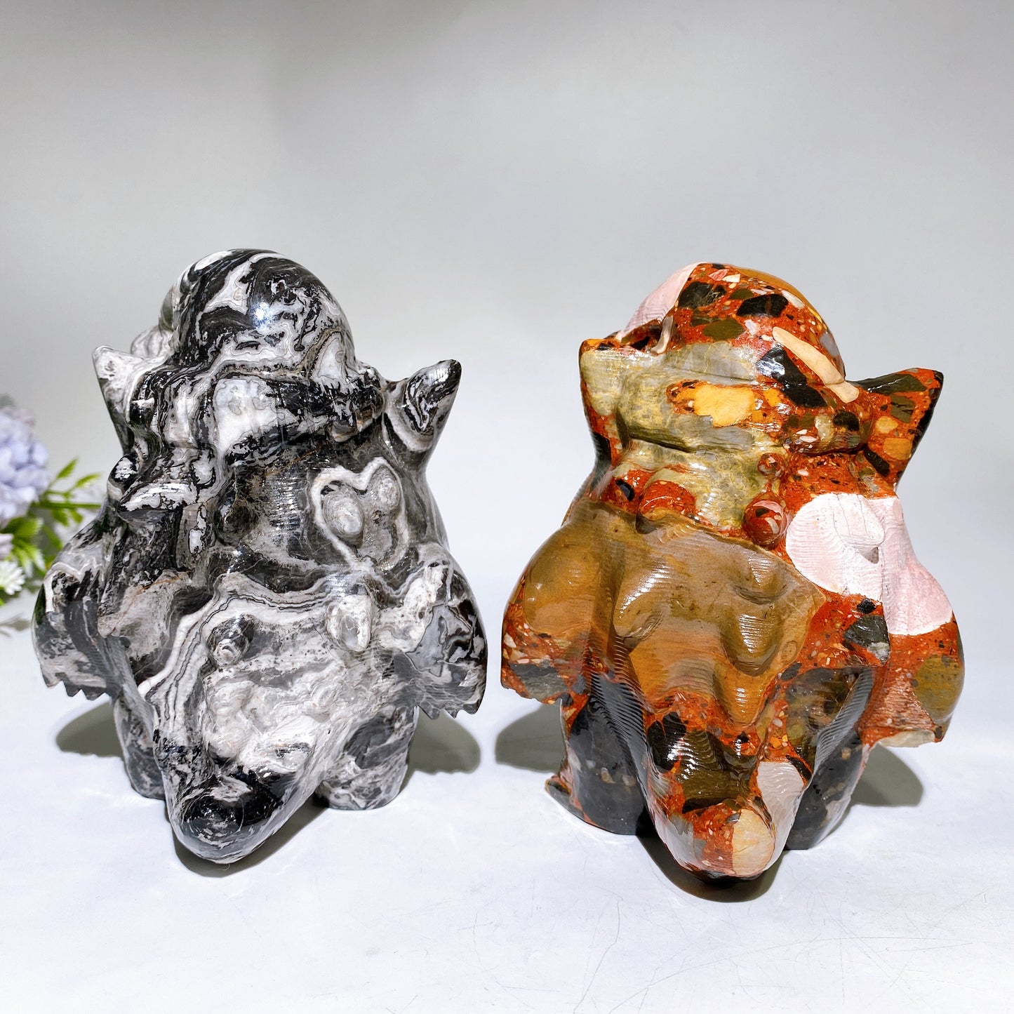 5.2" Crystal Gengar Carving Crystal Healing Bulk Wholesale