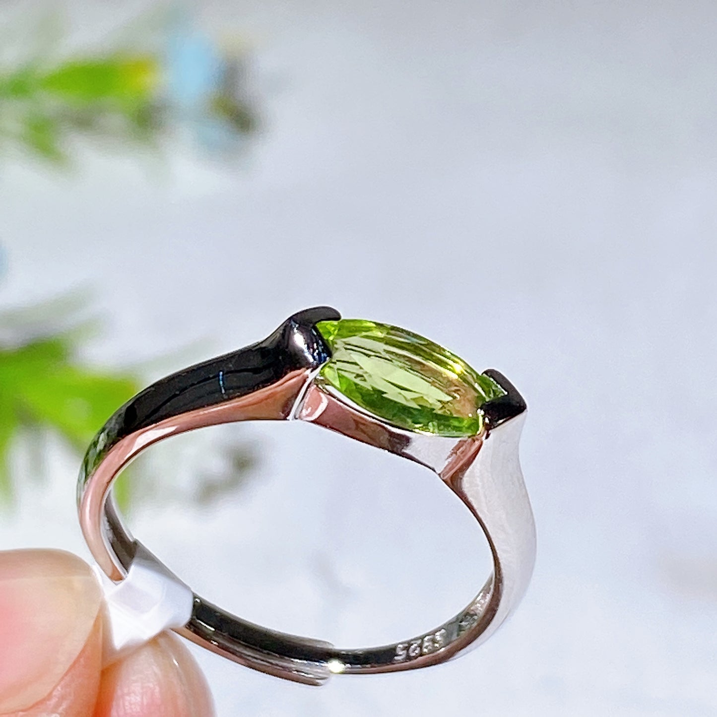 S925 Crystal Ring Crystal Healing Bulk Wholesale