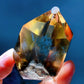 2.5" Unique Blue Needle in Citrine with Rainbow Point Crystal Healing Bulk Wholesale