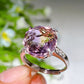 S925 Crystal Ring Crystal Healing Bulk Wholesale