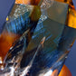 2.5" Unique Blue Needle in Citrine with Rainbow Point Crystal Healing Bulk Wholesale