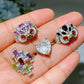 S925 Crystal Ring Crystal Healing Bulk Wholesale