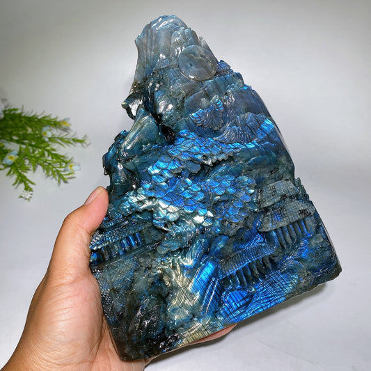 Unique Hand Carved Labradorite Landscape Pavilions Free Form Crystal Healing Bulk Wholesale