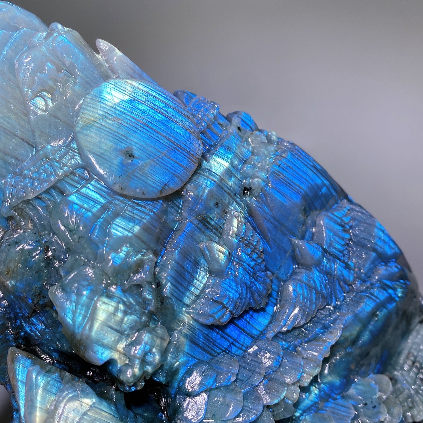 Unique Hand Carved Labradorite Landscape Pavilions Free Form Crystal Healing Bulk Wholesale