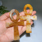 4.2" Golden Healer Anka Carving Crystal Healing Bulk Wholesale