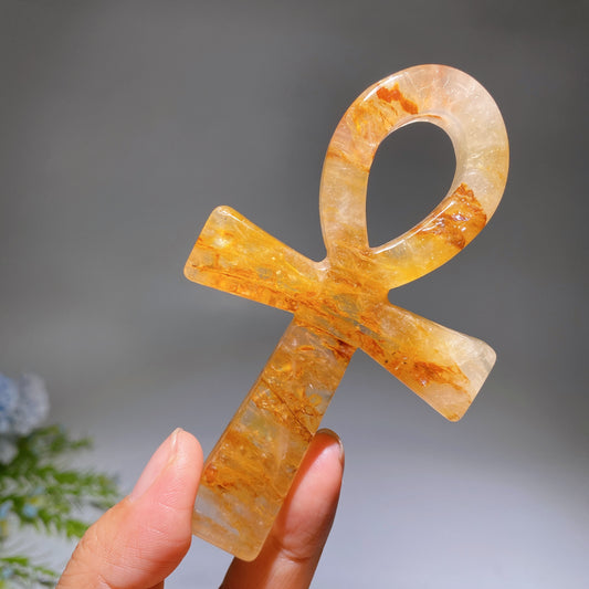 4.2" Golden Healer Anka Carving Crystal Healing Bulk Wholesale