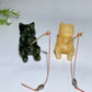 2.3" Crystal Fishing Cat Carving Crystal Healing Bulk Wholesale
