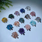 2.0" Crystal Chips Metal Turtle Free Form Crystal Healing Bulk Wholesale