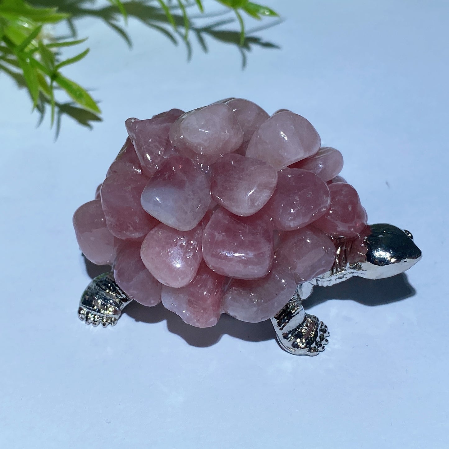 2.0" Crystal Chips Metal Turtle Free Form Crystal Healing Bulk Wholesale