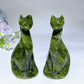 3.1" Serpentine Cat Carving Crystal Healing Bulk Wholesale