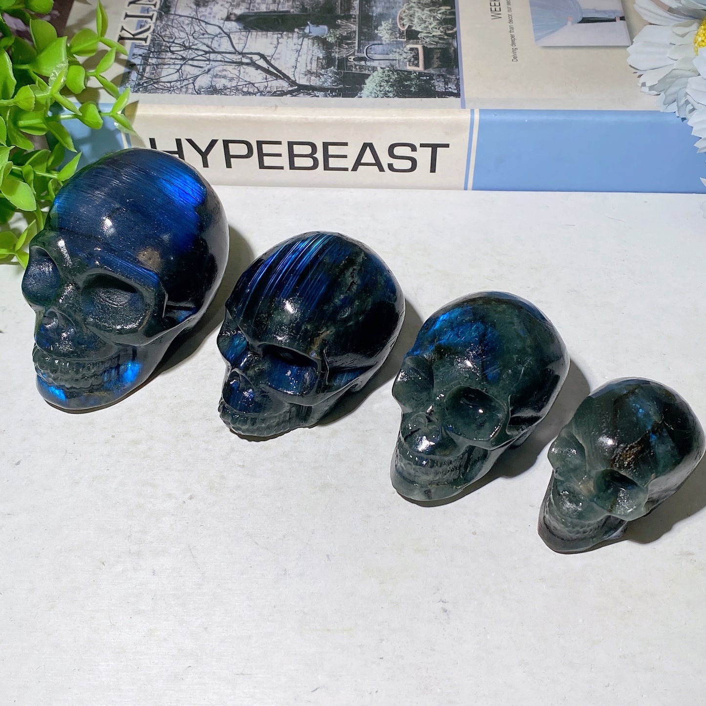 2.0"-3.0" Labradorite Skull Carvings Crystal Healing Bulk Wholesale