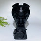 6.1" Black Obsidian Cthulhu Carving Crystal Healing Bulk Wholesale
