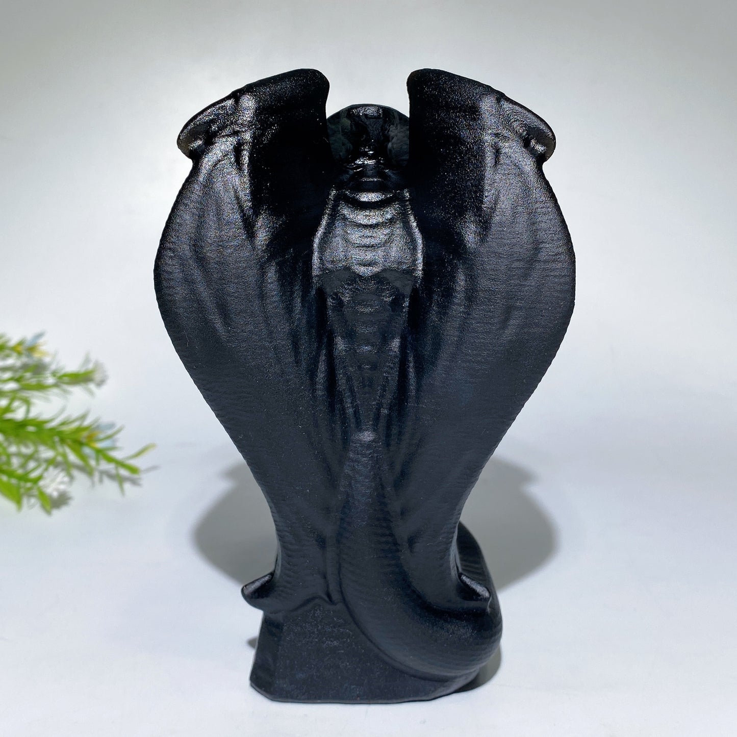6.1" Black Obsidian Cthulhu Carving Crystal Healing Bulk Wholesale
