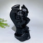 6.1" Black Obsidian Cthulhu Carving Crystal Healing Bulk Wholesale