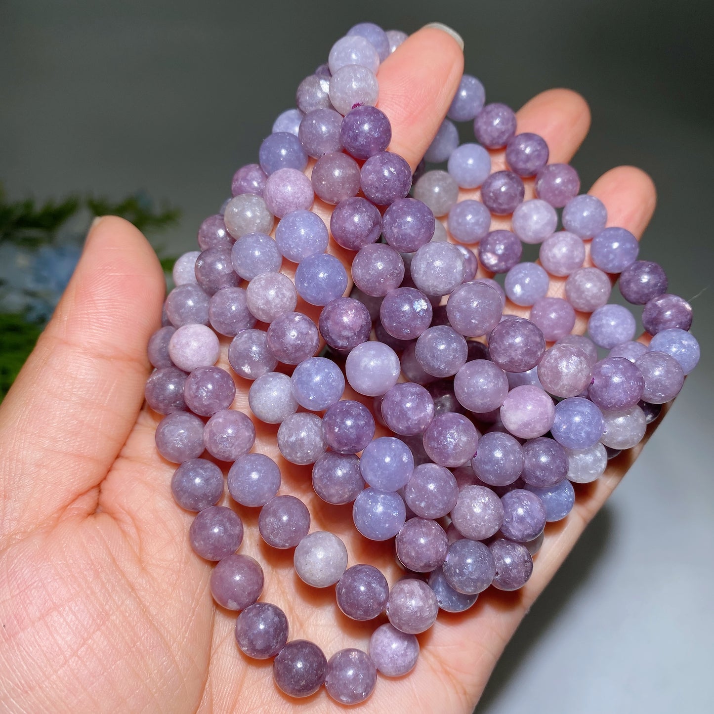 8mm Purple Mica Bracelet