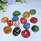 2-3cm Colorful Glass Tumbles Bag Crystal Healing Bulk Wholesale