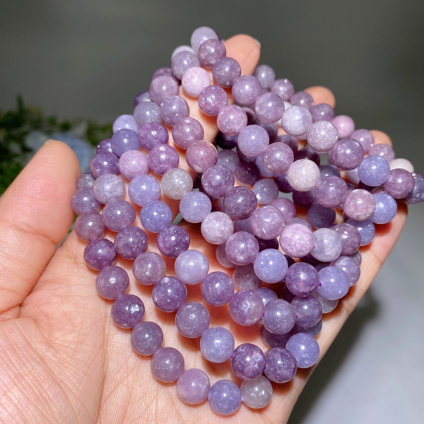 8mm Purple Mica Bracelet