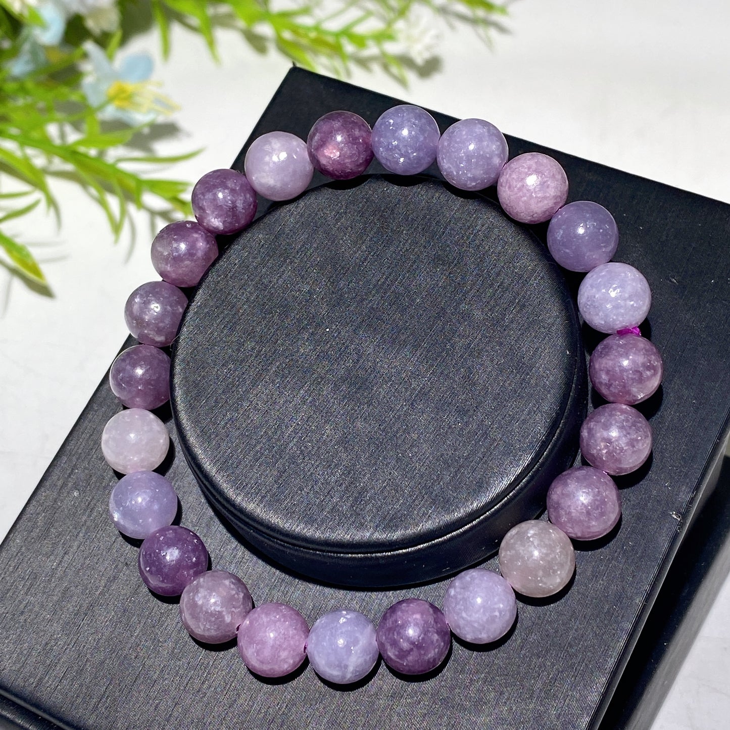 8mm Purple Mica Bracelet
