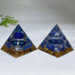 2.3" Resin Lapis Pyramid Free Form