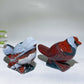 3.8" Ocean Jasper Bird Carving Crystal Healing Bulk Wholesale