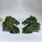 3.0" Serpentine Horse Head Carving Crystal Healing Bulk Wholesale