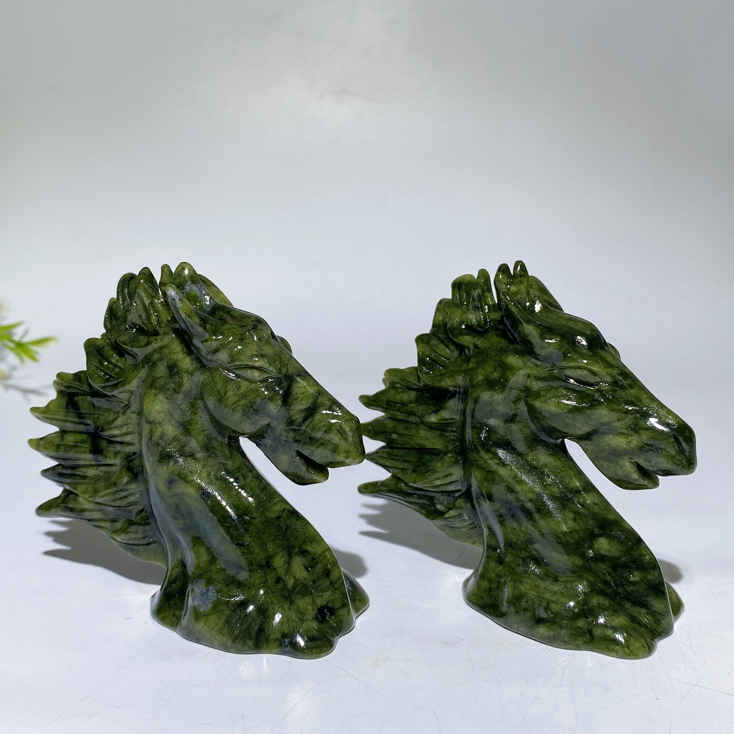 3.0" Serpentine Horse Head Carving Crystal Healing Bulk Wholesale