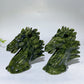 3.0" Serpentine Horse Head Carving Crystal Healing Bulk Wholesale