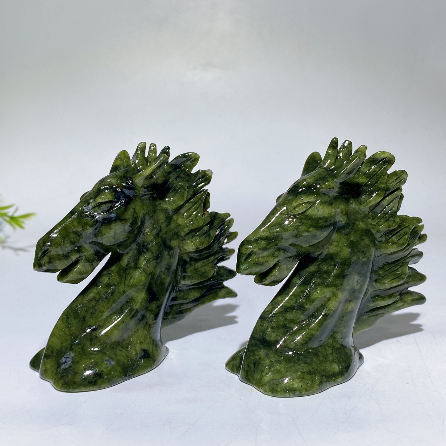 3.0" Serpentine Horse Head Carving Crystal Healing Bulk Wholesale