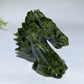 3.0" Serpentine Horse Head Carving Crystal Healing Bulk Wholesale