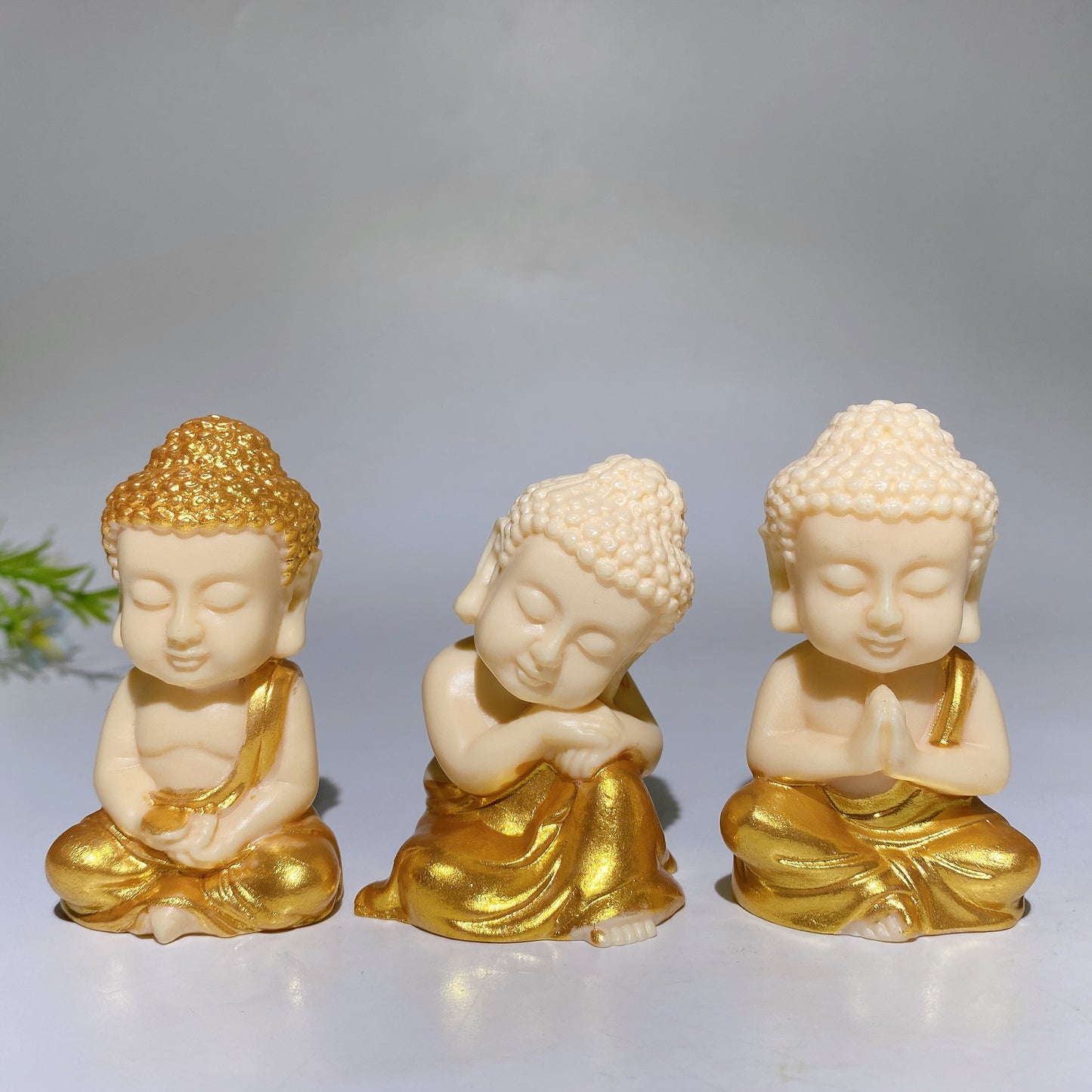 2.4"-2.6" Ivory Nut Buddha Carving Crystal Healing Bulk Wholesale