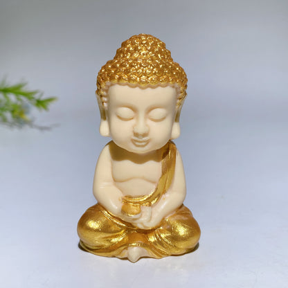 2.4"-2.6" Ivory Nut Buddha Carving Crystal Healing Bulk Wholesale