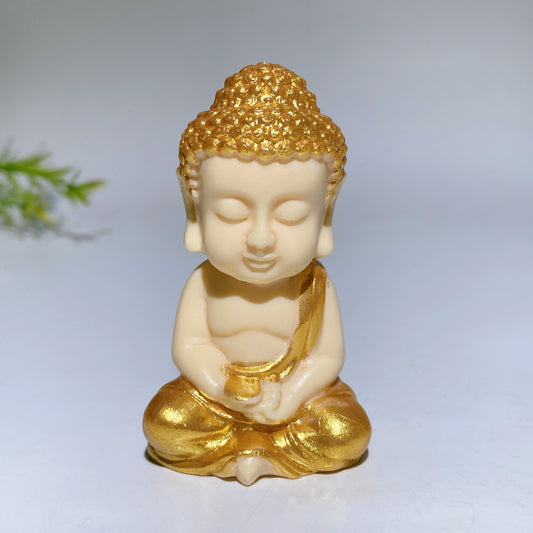 2.4"-2.6" Ivory Nut Buddha Carving Crystal Healing Bulk Wholesale
