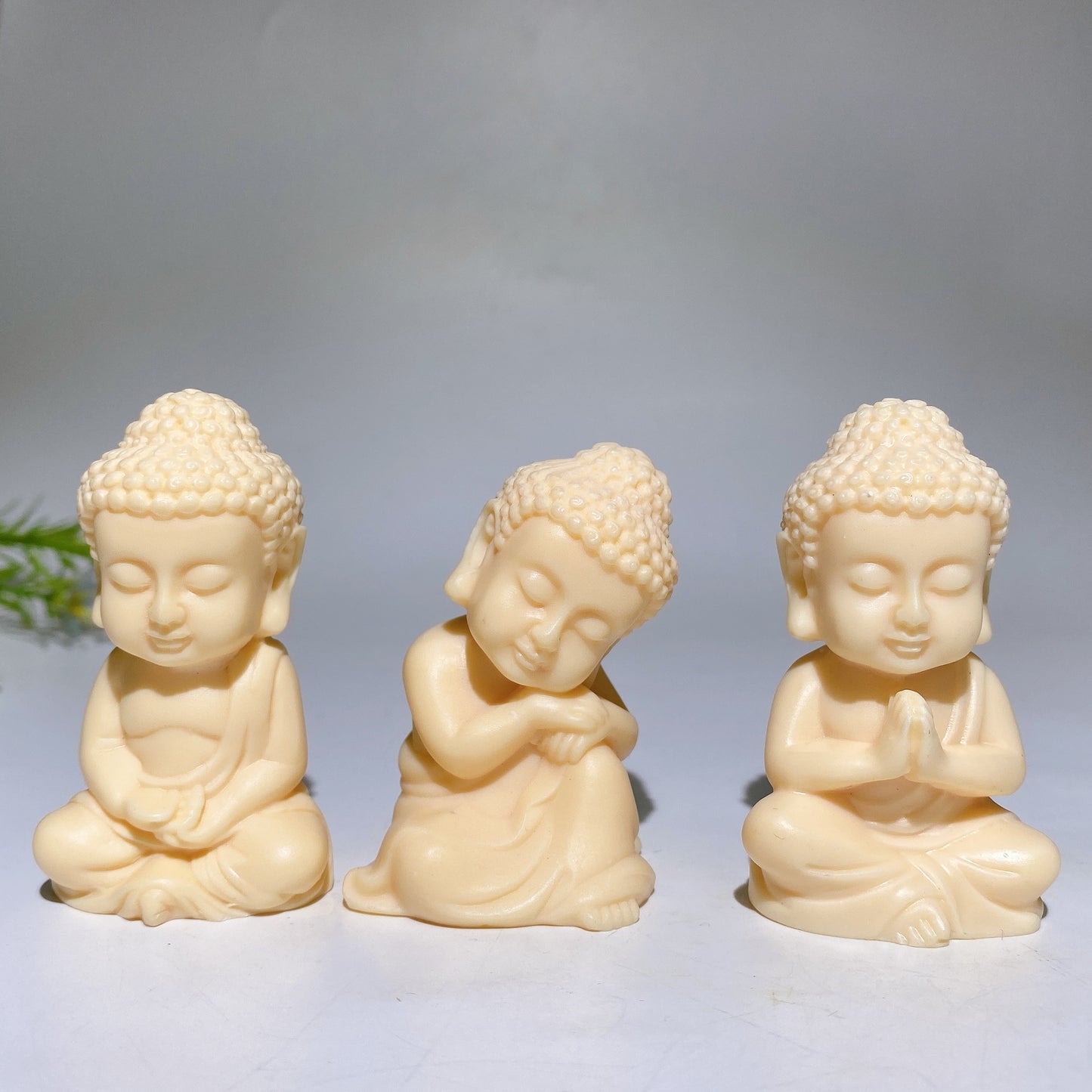 2.4"-2.6" Ivory Nut Buddha Carving Crystal Healing Bulk Wholesale