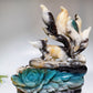 Unique Hand Carved Caribbean Calcite Nine-tails Fox Pennoy Free Form Crystal Healing Bulk Wholesale