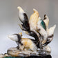 Unique Hand Carved Caribbean Calcite Nine-tails Fox Pennoy Free Form Crystal Healing Bulk Wholesale