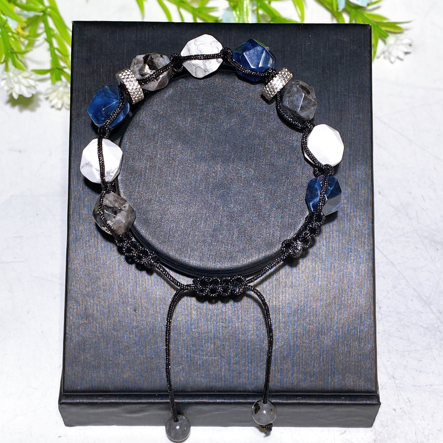 Crystal Polyhedron Adjustable Bracelet Crystal Healing Bulk Wholesale