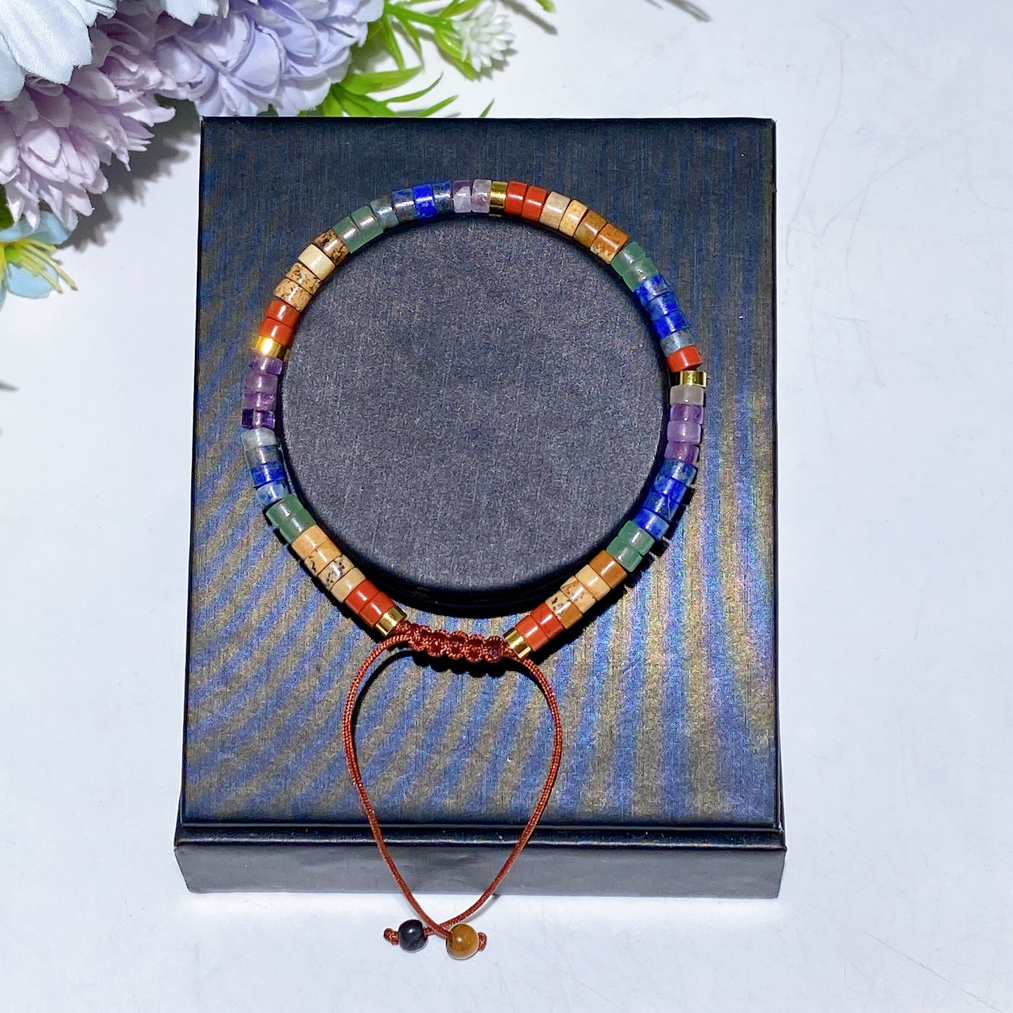 7 Chakra Adjustable Crystal Bracelet Crystal Healing Bulk Wholesale