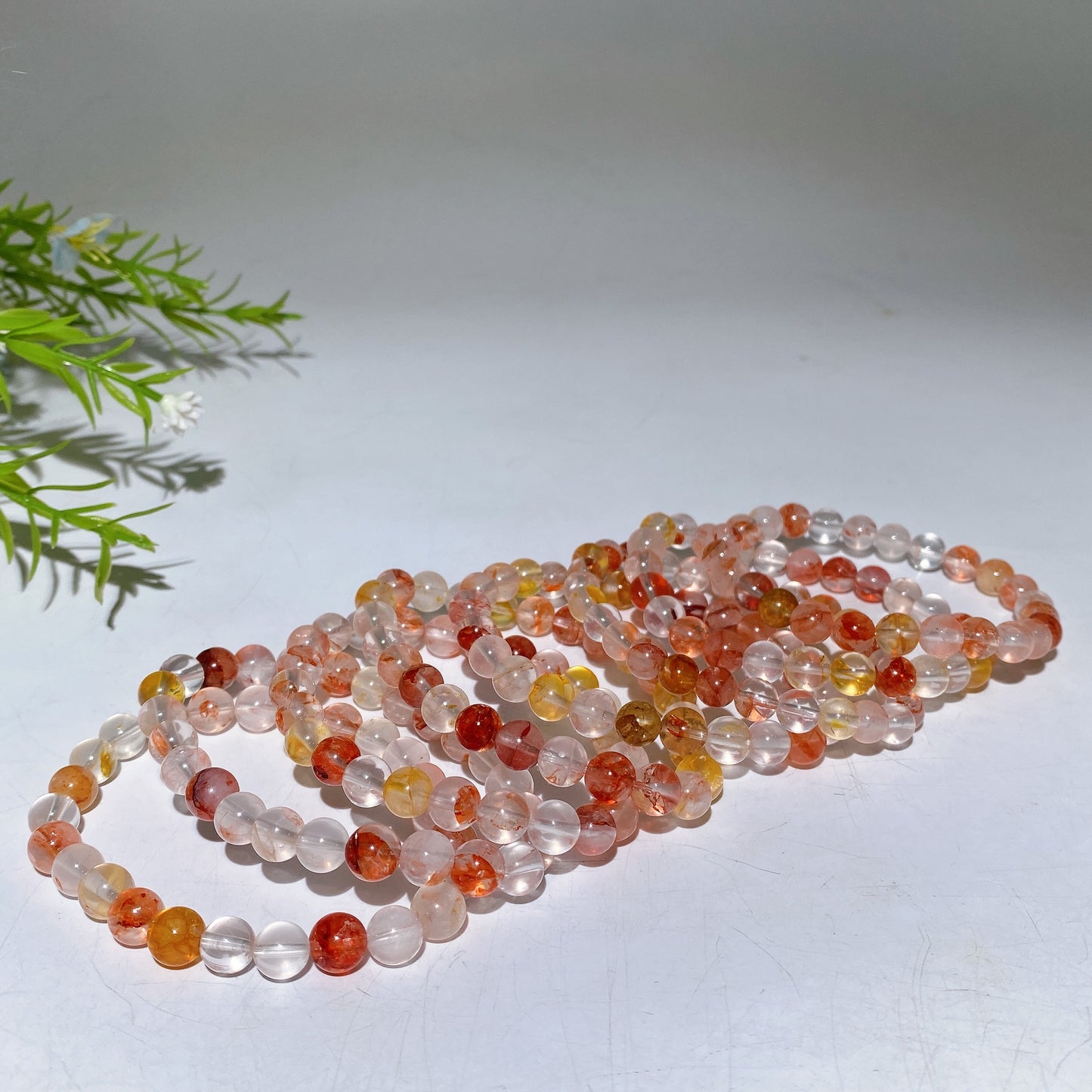 8mmm Fire Quartz Bracelet Crystal Healing Bulk Wholesale
