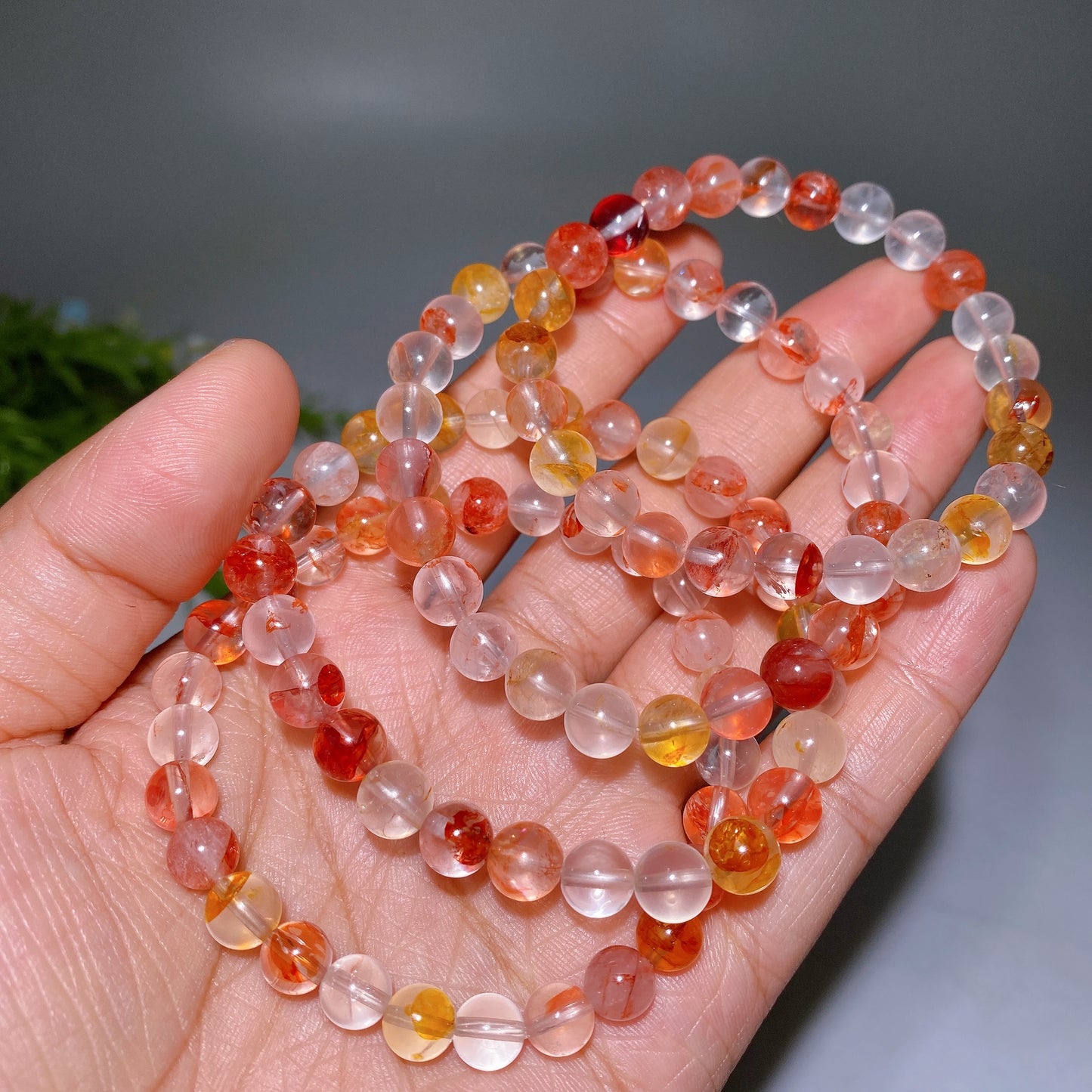 8mmm Fire Quartz Bracelet Crystal Healing Bulk Wholesale