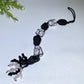 25cm Selenite Black Tourmnaline Raw Stone Hanging Crystal Healing Bulk Wholesale