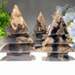3.0"-4.0" Volcanic Agate Christmas Tree Carvings Bulk Wholesale