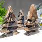 3.0"-4.0" Volcanic Agate Christmas Tree Carvings Bulk Wholesale