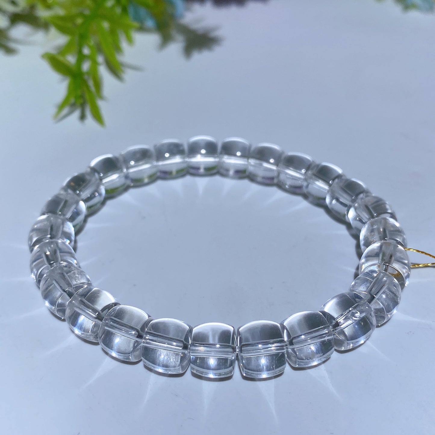 8mm Clear Quartz Pumpkin Bracelet Crystal healing Bulk Wholesale