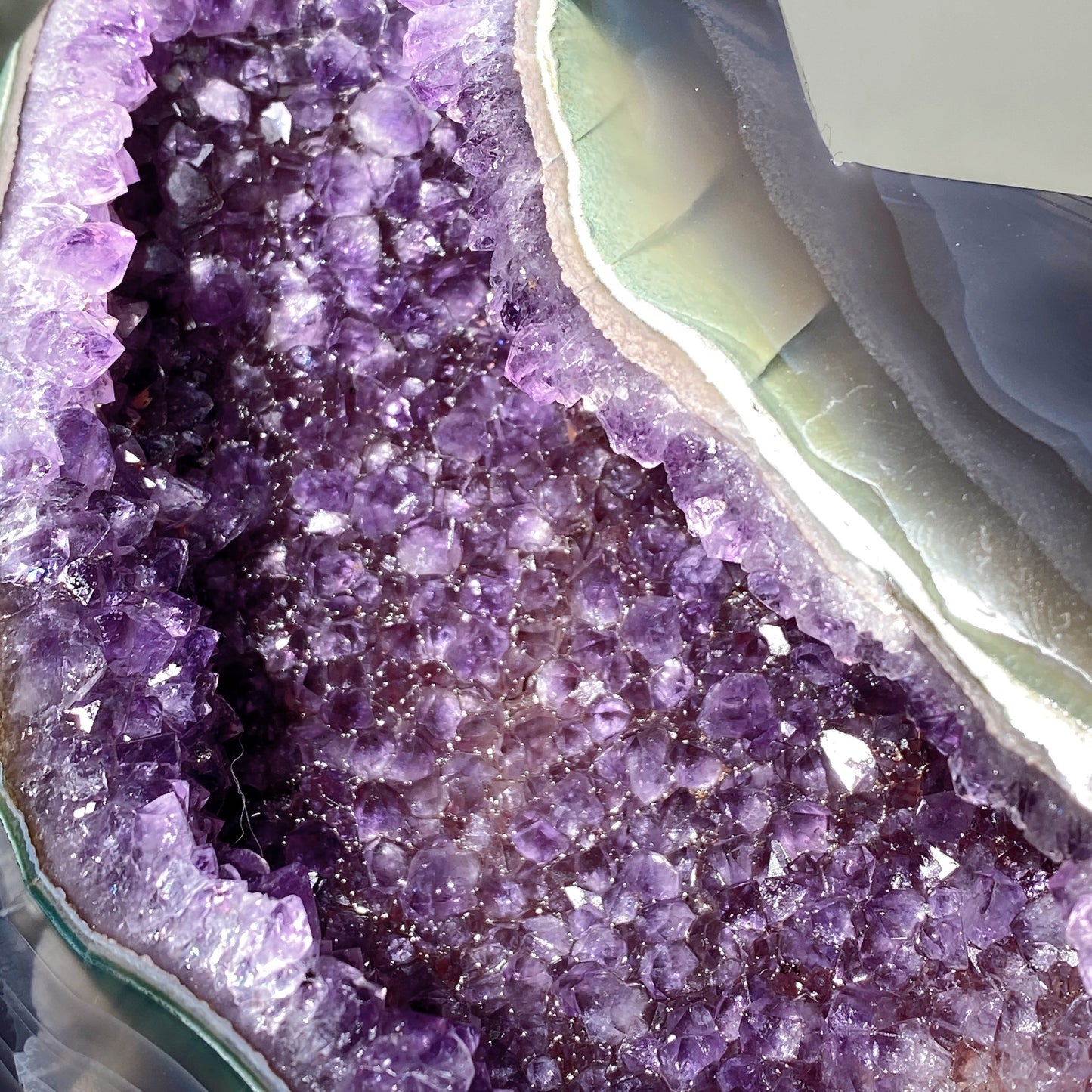 14cm Unique Amethyst Geode Heart Shape Carving Crystal Healing Bulk Wholesale