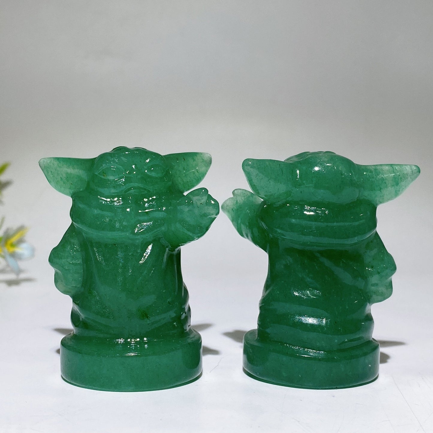 2.2" Green Aventurine Yoda Carving Crystal Healing Bulk Wholesale
